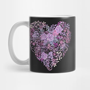Heart Folk Art floral Mug